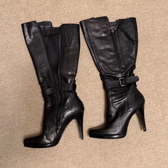 Size 9 - NINE WEST Knee High Boots Black - Picture 2 of 5